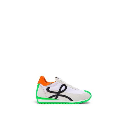  LOEWE羅意威 22年秋冬 女士 休閑運動鞋 Flow runner in nylon and suede L815282X55-2687