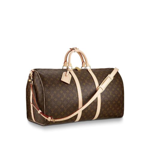  LV路易威登 22年秋冬 男士 旅行包 Keepall 55 旅行袋（配肩帶） M41414 預定商品2-6周發(fā)貨