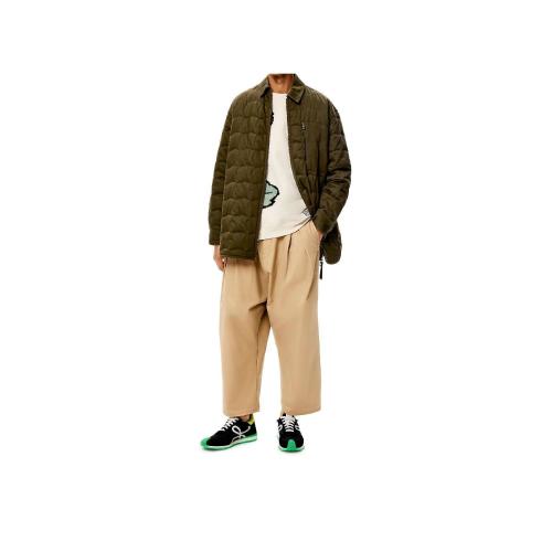  LOEWE羅意威 22年秋冬 男士 長(zhǎng)袖襯衫 Quilted overshirt in cotton H526Y05W59-4160