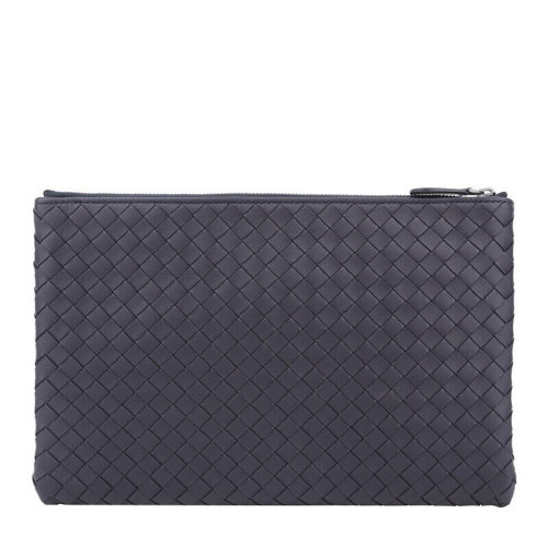 Bottega Veneta/葆蝶家 BV  女士深藍色編織羊皮手拿包錢包零錢包女包 256400-V0010-4014
