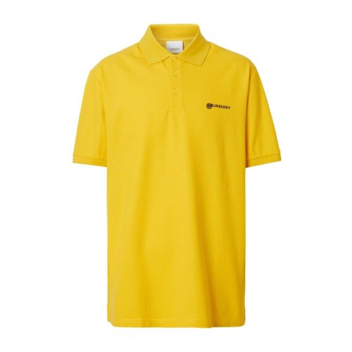  BURBERRY/博柏利 男士黃色棉質短袖POLO衫 8025753 PLFSX