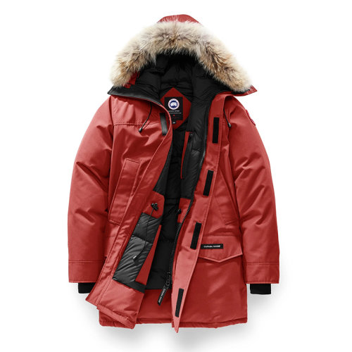 CANADA GOOSE/加拿大鵝   LANGFORD系列 男士紅楓色連帽毛邊防風派克大衣2062M-ER