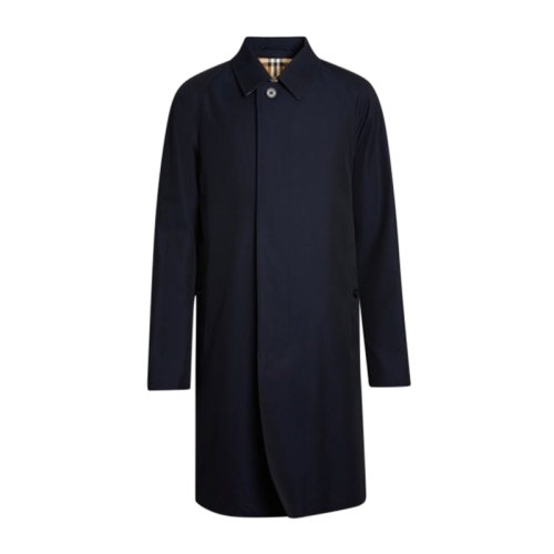 BURBERRY/博柏利 男士 服裝 藍色棉質大衣 男士大衣