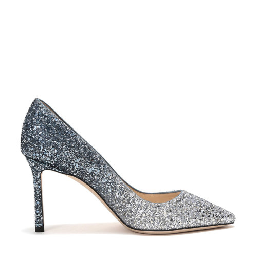 JimmyChoo/周仰杰女士閃光面料高跟鞋 ROMY 85 BRE
