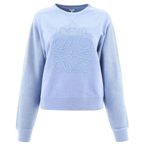 LOEWE/羅意威  新款百搭棉質刺繡logo圓領套頭女衛衣S359341XA8/.5265