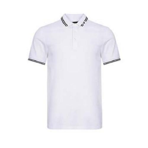  Emporio Armani/安普里奧阿瑪尼 男士白色棉質(zhì)短袖polo衫 6Z1FPO1JBQZ0100 PLFSX