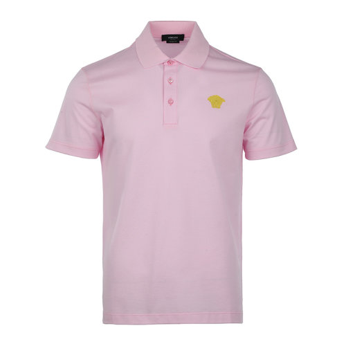 VERSACE/范思哲22春夏美杜莎刺繡微標男士T恤男士短POLO衫A87427A23714