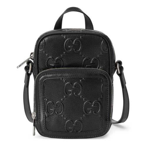  GUCCI古馳 22年秋冬 男士 GG印花壓紋迷你手袋 658553 1W3AN 1000
