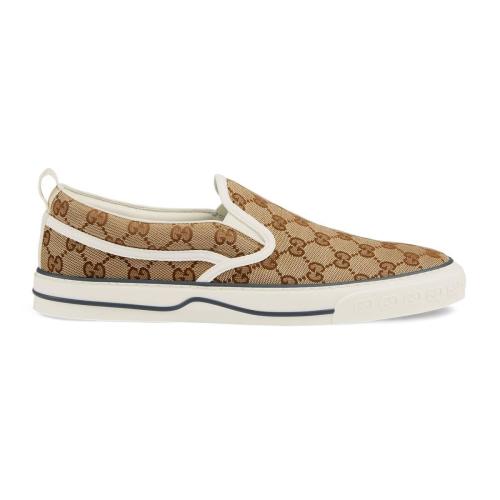  GUCCI古馳 22年秋冬 男士 Gucci Tennis 1977系列男士便鞋 643489 2HK30 9761