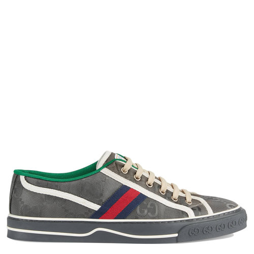 GUCCI/古馳 21年早秋新款 Off the Grid系列 男士深灰色GG尼龍1977運動鞋628709H9H701161