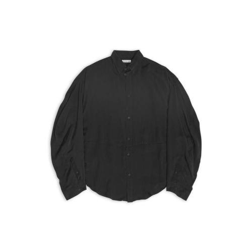  BALENCIAGA巴黎世家 22年秋冬 女士 長(zhǎng)袖襯衫 TWISTED SLEEVE SHIRT 704461TMO071000